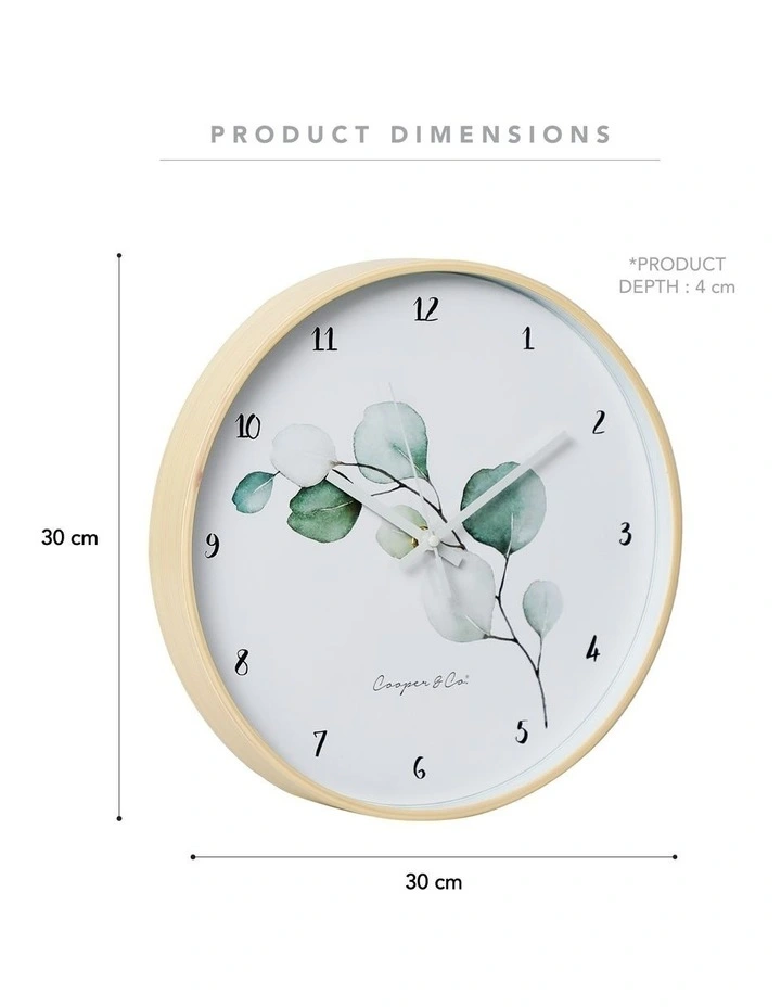 Eucalyptus Round Silent Non-Ticking Wall Clock 30cm in Natural Best deal ???? Cooper & Co Eucalyptus Round Silent Non-Ticking Wall Clock 30cm In Natural ???? -Umbra Sales Store unnamed file 358