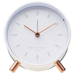 Brand new ⌛ One Six Eight London Ellie Silent Alarm Clock In White 🛒