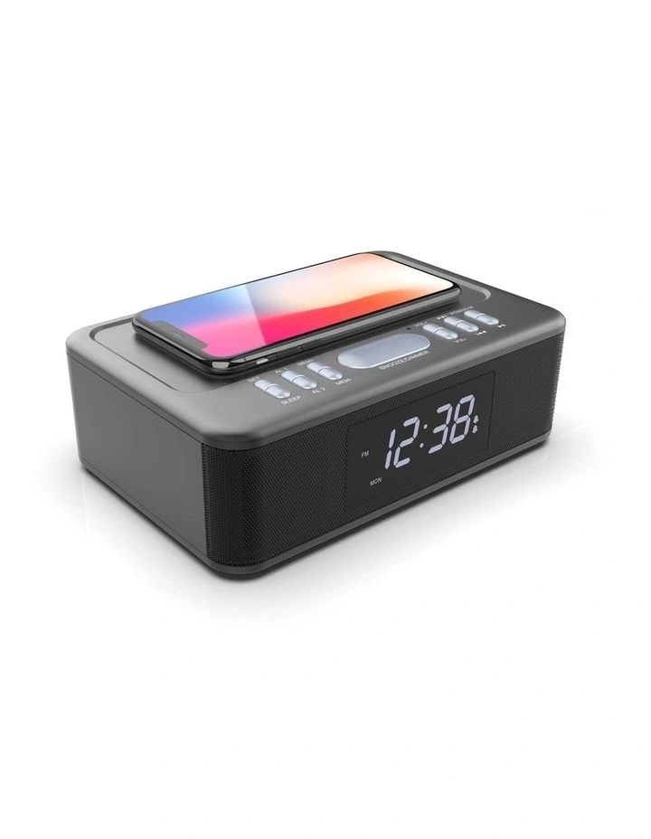 Cheapest ???? Lenoxx 2in1 10W Wireless Fast Charging Bluetooth/FM Radio Alarm Clock With USB/AUX In Black ⌛ 5 Cheapest ???? Lenoxx 2in1 10W Wireless Fast Charging Bluetooth/FM Radio Alarm Clock With USB/AUX In Black ⌛ - Image 3