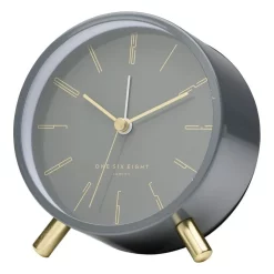 Buy 💯 One Six Eight London Maya Silent Alarm Clock Charcoal Grey ⌛
