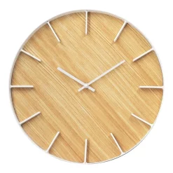 Best deal ⌛ Toki Milo 40cm Silent Wall Clock Natural Wood Grain 🥰