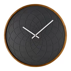 Promo 👍 One Six Eight London Spiro Charcoal Grey 50cm Wall Clock Grey ⭐