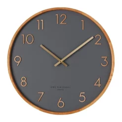 Budget ❤️ One Six Eight London SCARLETT Charcoal 50cm Wall Clock 😀