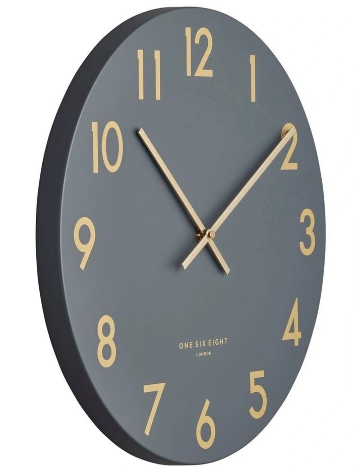 Best deal π₯ One Six Eight London JONES Charcoal 30cm Silent Wall Clock π₯ - Image 2
