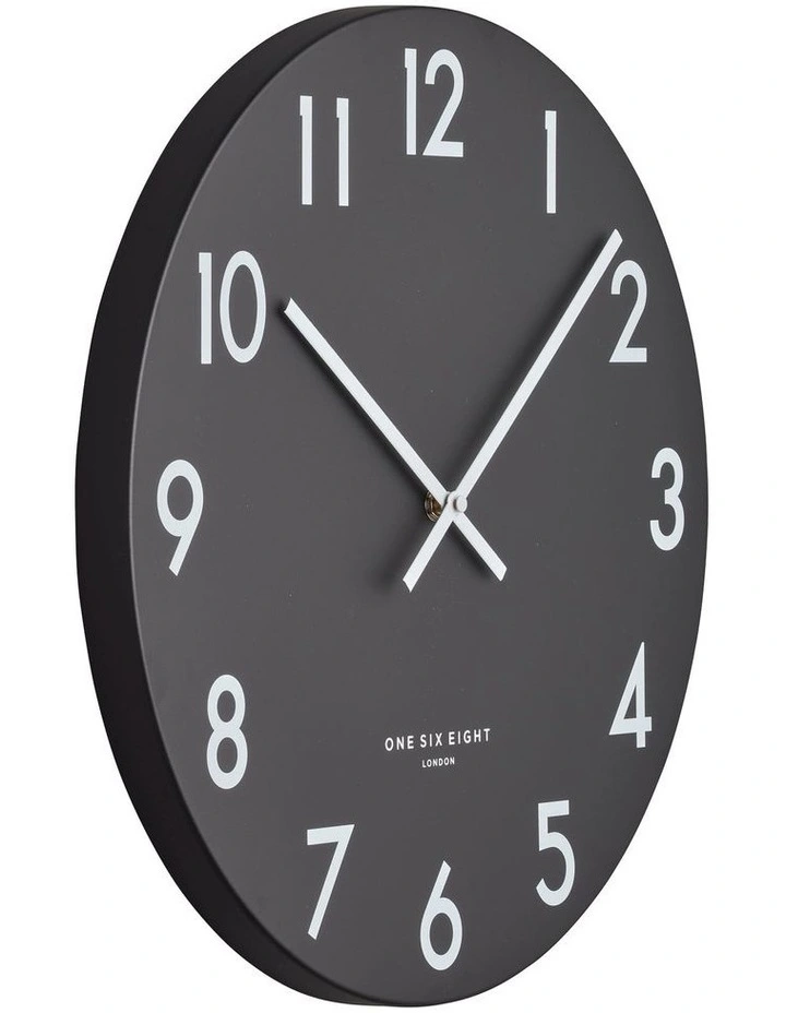 Wholesale ⌛ One Six Eight London JACKSON Black 60cm Silent Wall Clock ???? 4 Wholesale ⌛ One Six Eight London JACKSON Black 60cm Silent Wall Clock ???? - Image 2