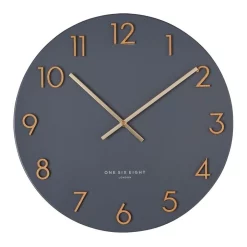 Cheap 🎉 One Six Eight London Katelyn Charcoal Grey 40Cm Metal Wall Clock 🧨