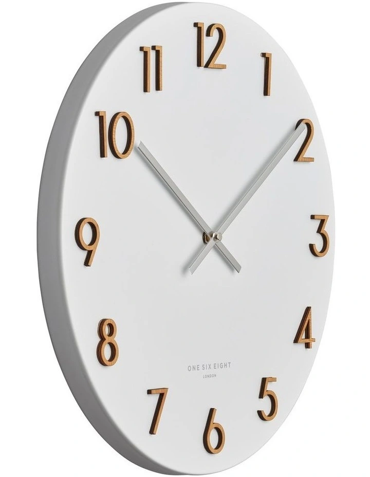Brand new π One Six Eight London Katelyn White 60Cm Metal Wall Clock π - Image 2