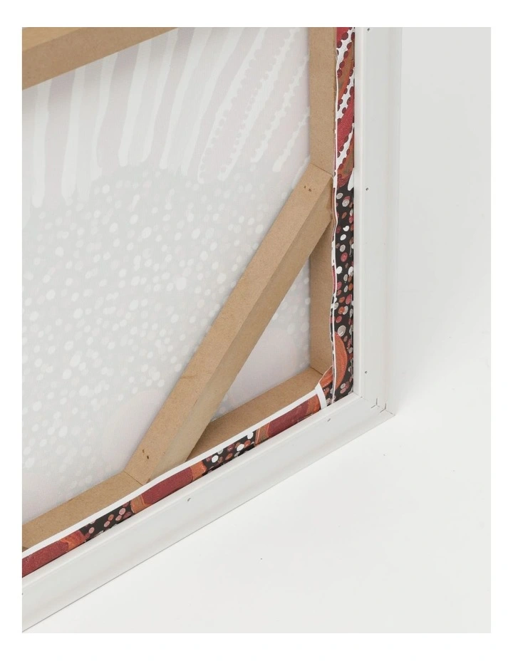 Hot Sale π₯ Warlukurlangu Artists X Vue Set Of 3 Framed Wall Art 65 X 45cm Mina Jukurrpa (Mina Dreaming) By Helen Nungarrayi Reed π - Image 4