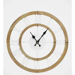 Coupon 👏 Australian House & Garden Noosa Wooden Roman Numerals Clock 40cm In Natural ⭐