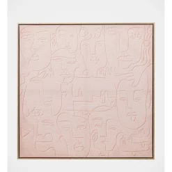 Promo π Vue Abstract Wall Art 92.6x92.6x4.3cm In Pink π