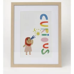 Brand new 🛒 Sophie Beer Little Explorers CURIOUS Wall Art A2 45x35cm 👍
