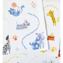 Best Sale 🔥 Sophie Beer Playful Pets Decal Sticker In Multi 🧨