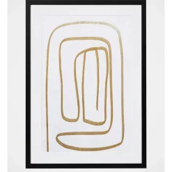 Budget 🎁 Vue Antique Gold Wall Art 50x70x3cm In Multi 😍