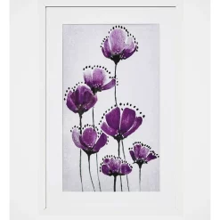 Discount 🌟 Heritage Purple Tulip Trio Wall Art 40x60x3cm In Multi 😍