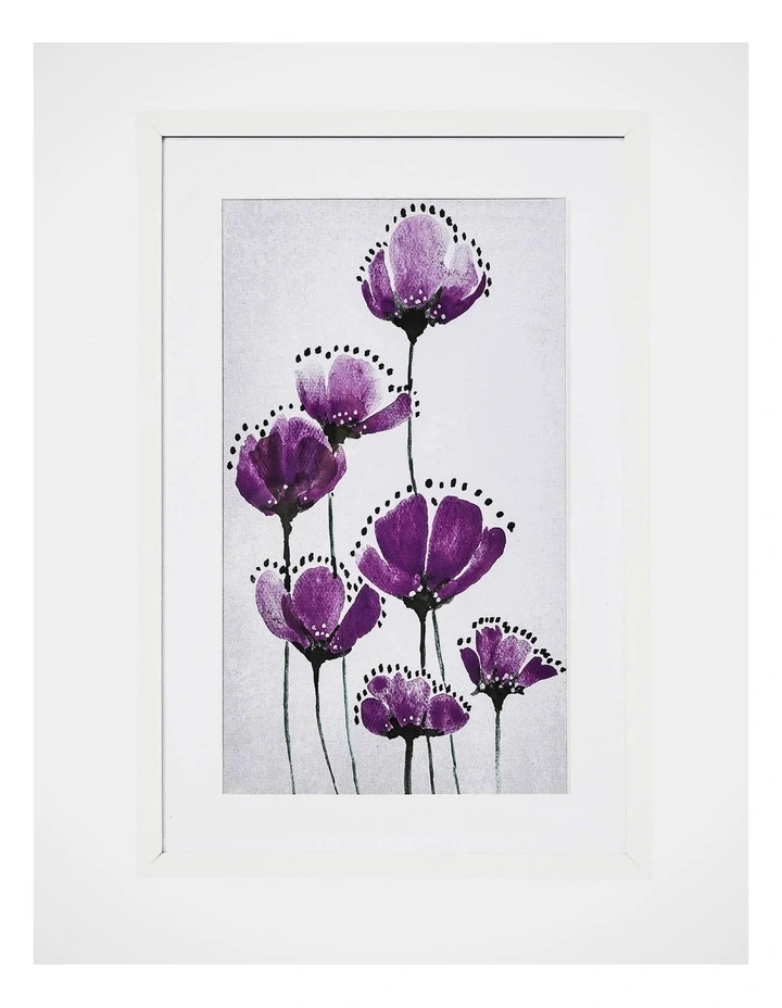 Discount π Heritage Purple Tulip Trio Wall Art 40x60x3cm In Multi π