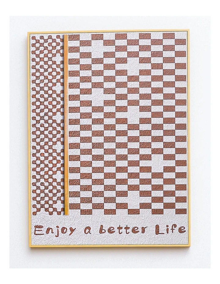 Best reviews of π IHOMDEC Enjoy A Better Life Neutral Framed Canvas Wall Art π