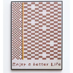 Cheap ❤️ IHOMDEC Enjoy A Better Life Black Framed Canvas Wall Art 👍