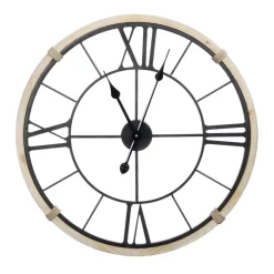 Brand new 🔥 Cooper & Co Spartacus Silent Wall Clock Hamptons Style 60cm In Black 🎉