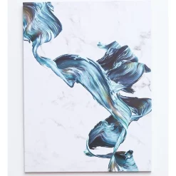 Buy 😉 IHOMDEC Fluttering Colorful Ribbons Frameless Canvas Wall Art ✔️