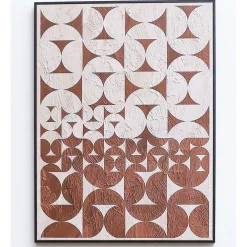 Outlet 🔔 IHOMDEC Half Circle Black Framed Canvas Wall Art In Brown/White 😉